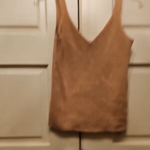 Old Navy Tan Fitted Tank Top